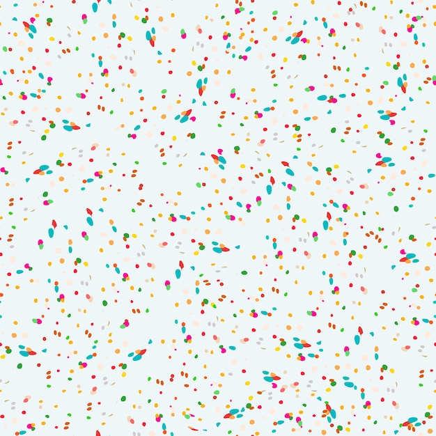 Vector colorful sprinkles seamless pattern