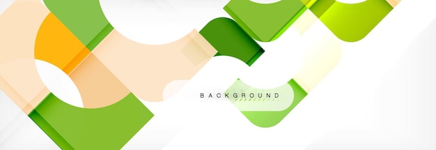 Composizione di quadrati colorati banner astratto illustrazione per brochure aziendali o presentazione di volantini e layout di web design