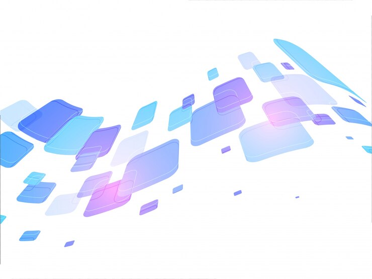 Vector 白い背景に色とりどりの四角形。