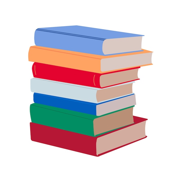 Цветная стопка книг