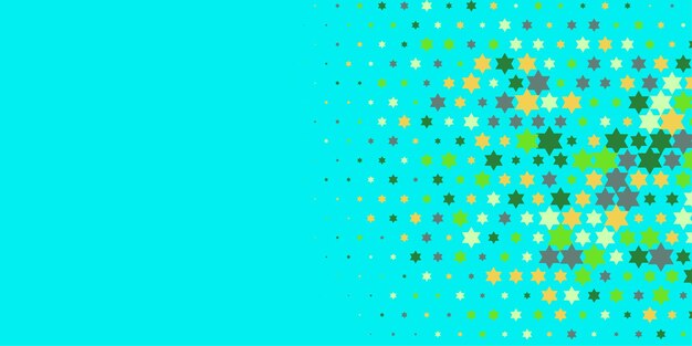 Colorful stars abstract illustration background beautiful banner with copy space