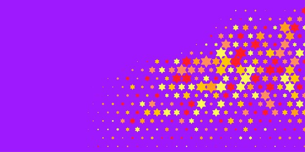 Vector colorful stars abstract illustration background beautiful banner with copy space