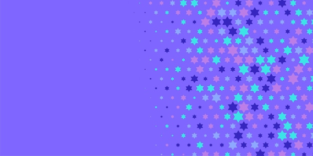 Colorful stars abstract illustration background beautiful banner with copy space