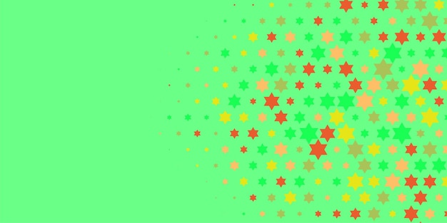 다채로운 별 추상 일러스트 배경 복사 공간과 함께 아름다운 배너