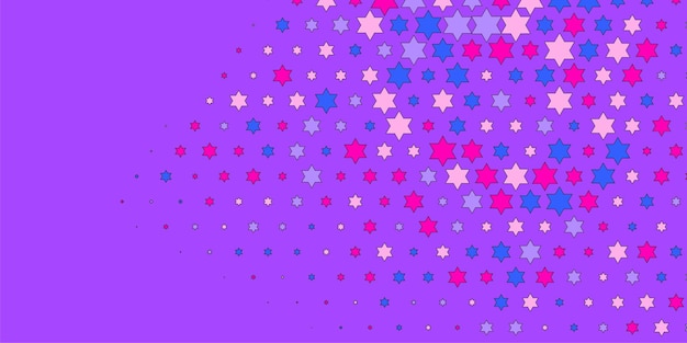 Colorful stars abstract illustration background beautiful banner with copy space