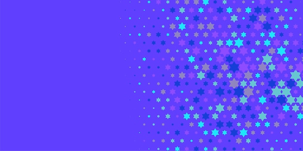 Colorful stars abstract illustration background beautiful banner with copy space