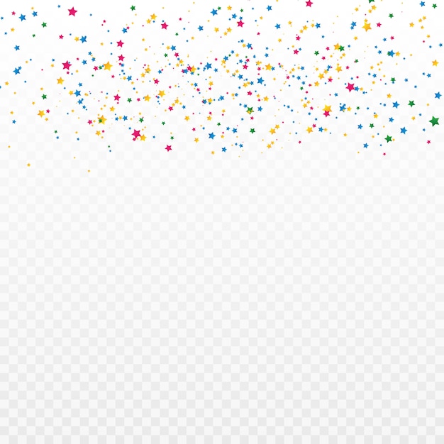 Colorful stars confetti. celebration and party