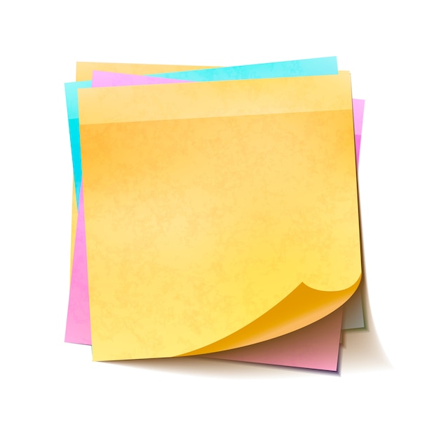 Vector colorful sticky notes