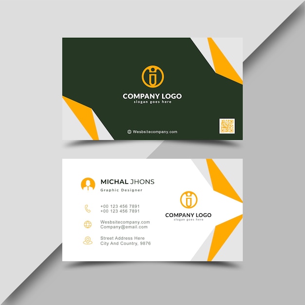 Colorful Stylish Business Card Template Design