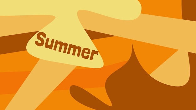 Vector colorful summer abstract shape background