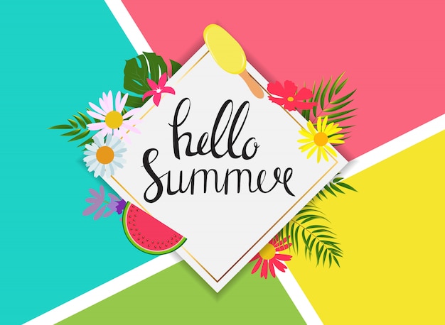 Vector colorful summer abstract