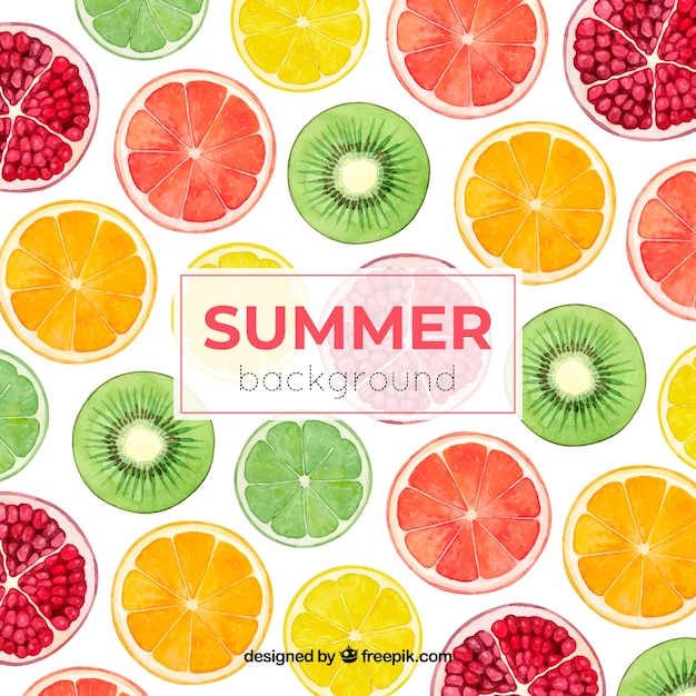 Vector colorful summer background