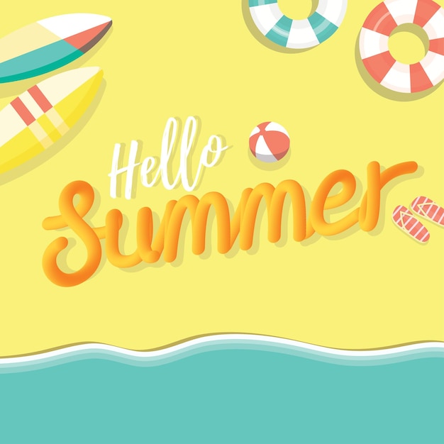 Colorful summer holiday background