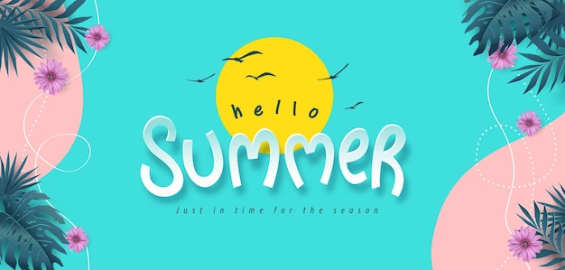 Colorful Summer   layout banner  