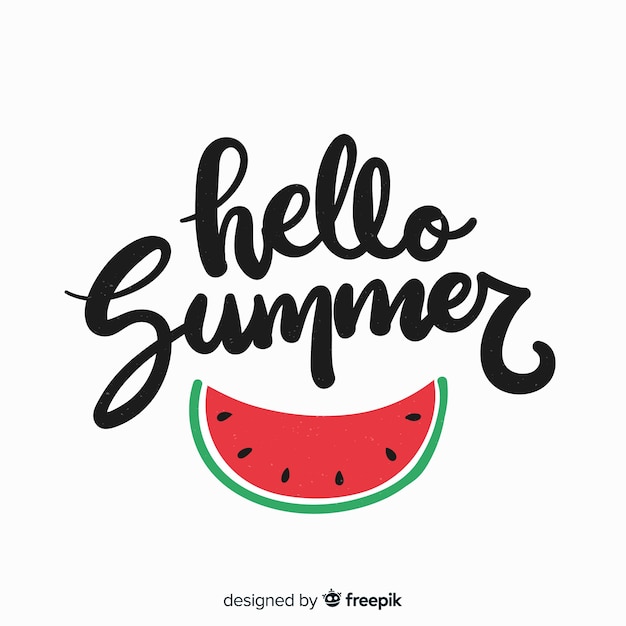 Vector colorful summer lettering