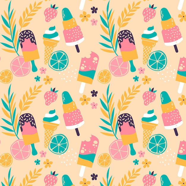 Vector colorful summer pattern