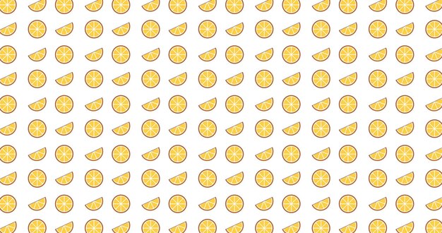 Colorful summer seamless pattern with orange slices