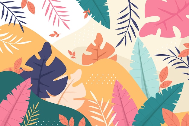 Vector colorful summer wallpaper for zoom