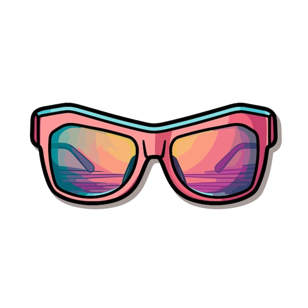 Vector colorful sunglasses for summer