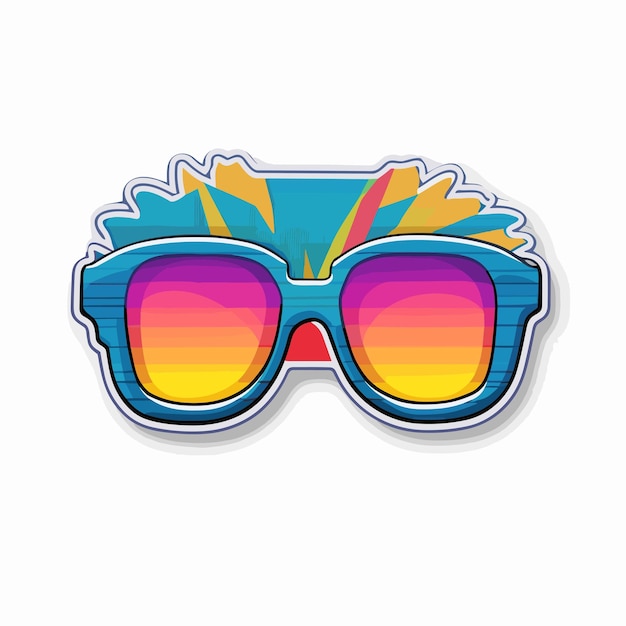 Vector colorful sunglasses for summer