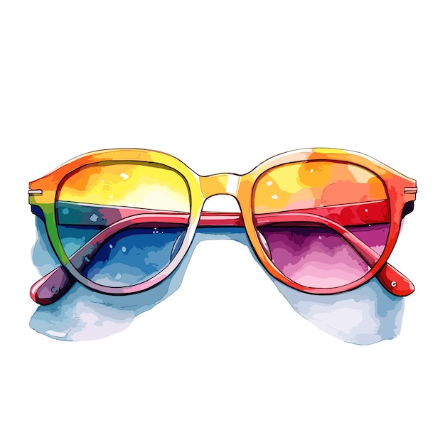 Vector colorful sunglasses for summer