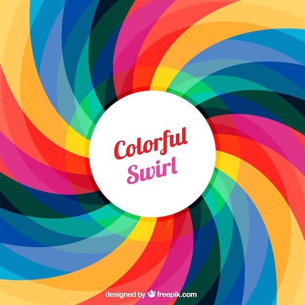 Vector colorful swirl background