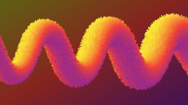 A colorful swirl of curly, wavy, and wavy lines with the word's on the bottom.