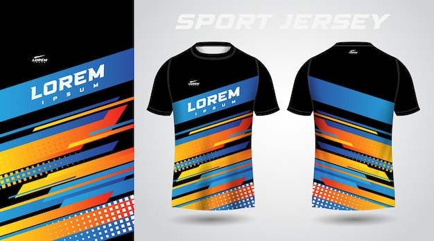 colorful t-shirt sport jersey design