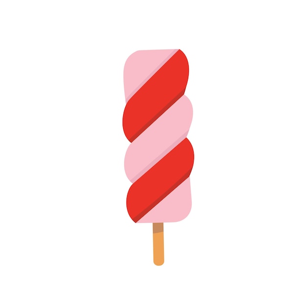 Красочное вкусное изолированное мороженое Vector Summer Season свежие и пляжные закуски или прохладительные молочный шоколад и ваниль с фруктами или конфетами