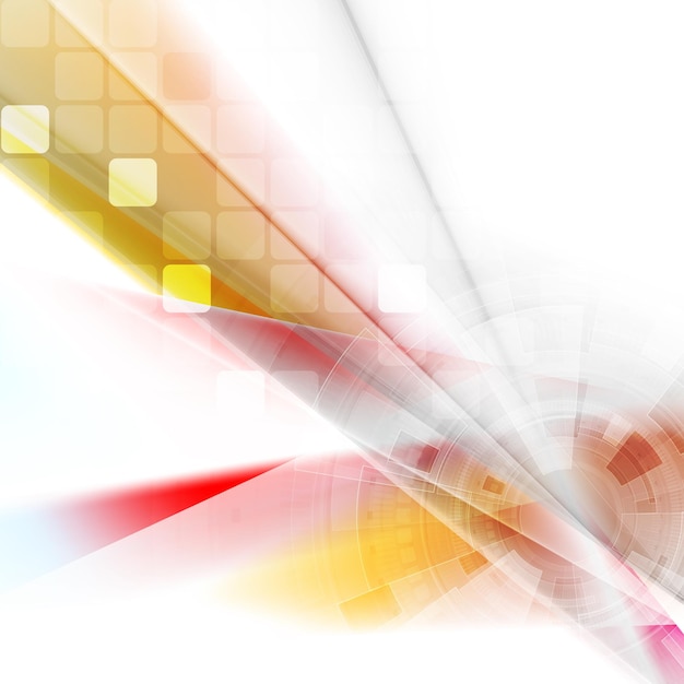 Colorful technology HUD gear abstract background