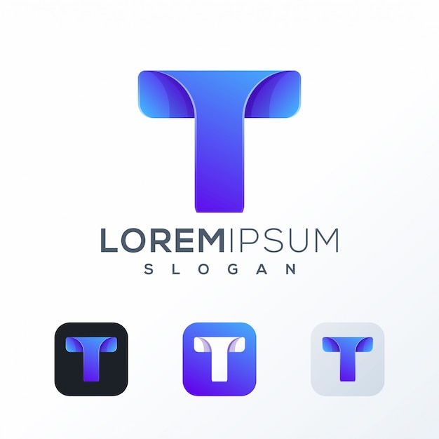 Colorful technology logo design