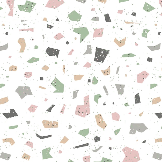 Colorful terrazzo pattern design