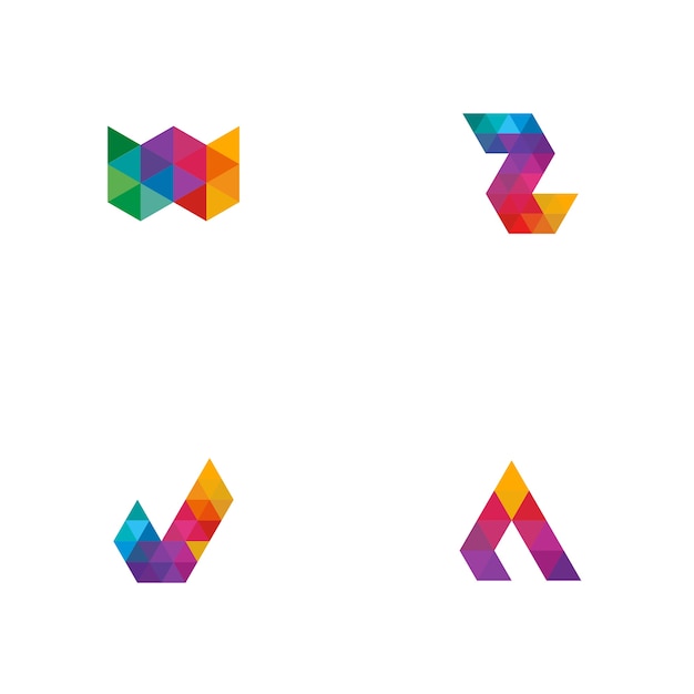 Colorful tile logo