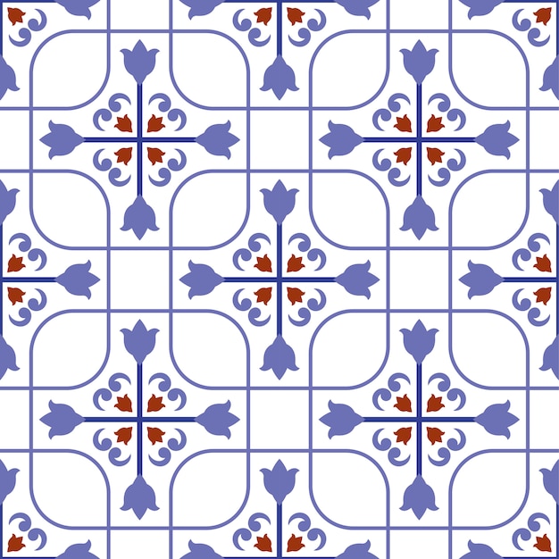 Vector colorful tile  pattern