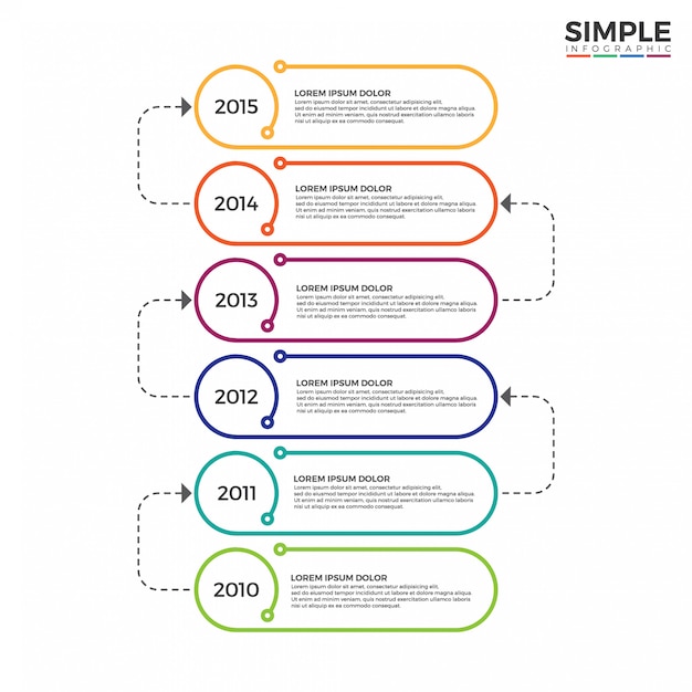 Colorful Timeline infographics design vector.