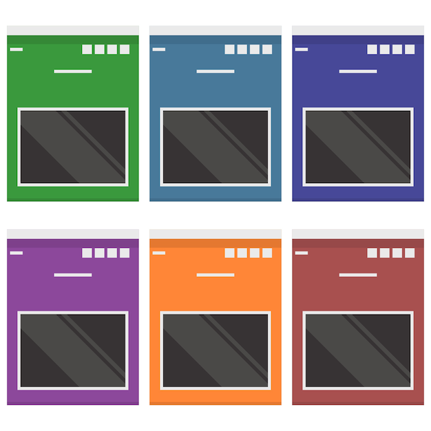 colorful toaster or oven element icon game asset flat illustration