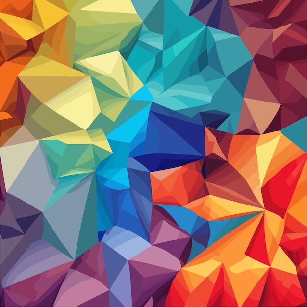 Vector colorful triangle background with a pattern of triangles poly