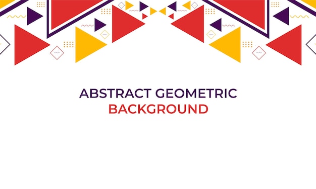 Colorful triangle geometric shape background design