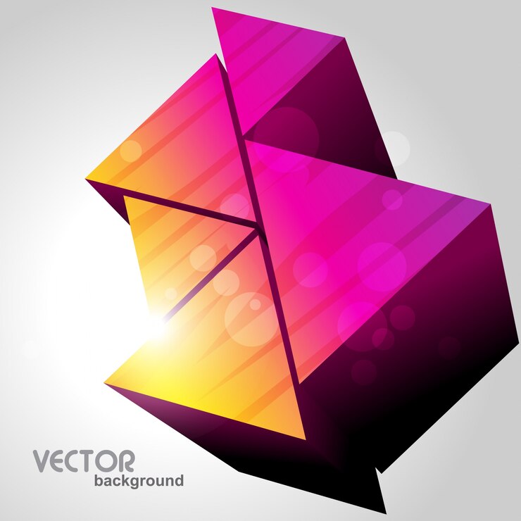 Vector colorful triangles design
