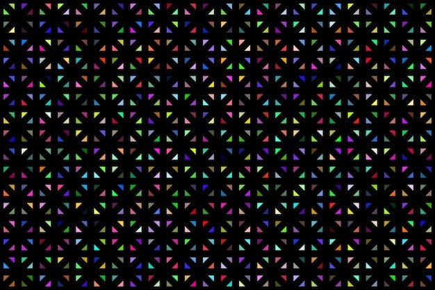 Colorful triangles pattern abstract geometric background