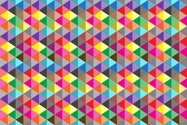 Colorful triangular abstract background colored triangles pixel mosaic vector illustration