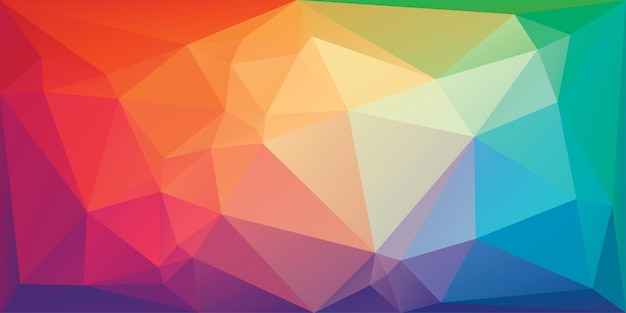 Vector colorful triangular background