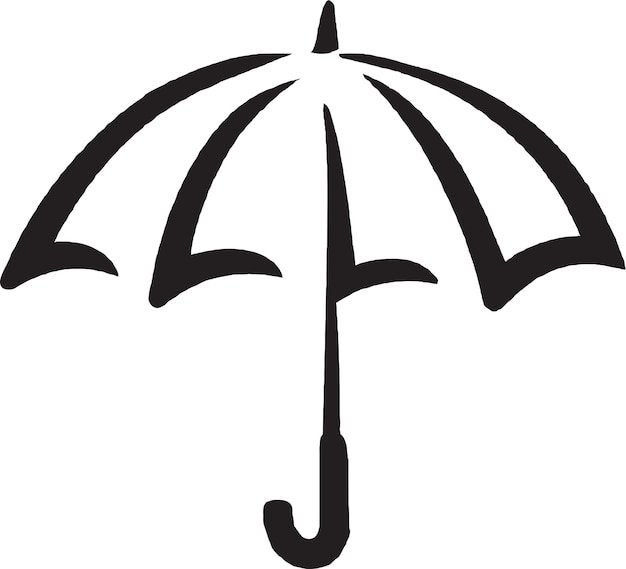Красочный дизайн векторной иконки зонтика
