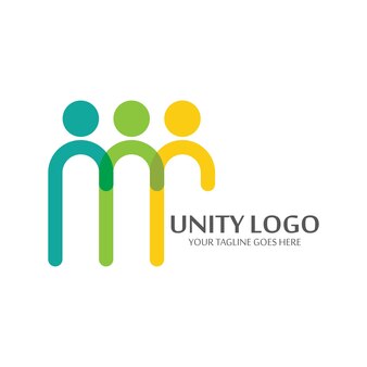 Modello di vettore icona logo colorato concetto di unità