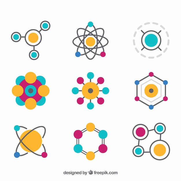 Colorful variety of flat molecules