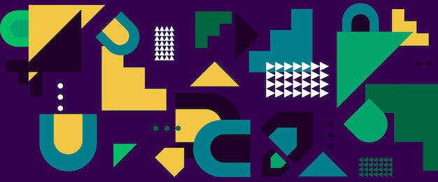 Colorful vector abstract flat style simple minimalist banners For web design business presentation website header invitation background