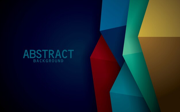 Colorful vector background overlap dimension modern design