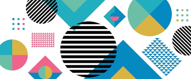 colorful vector flat minimalist geometric abstract style banner for presentation background banner background poster certificate annual report cover
