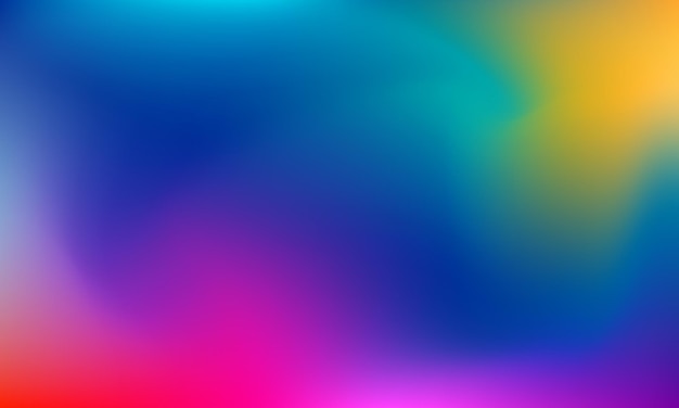 Vector colorful vibrant fluid background design with gradient color