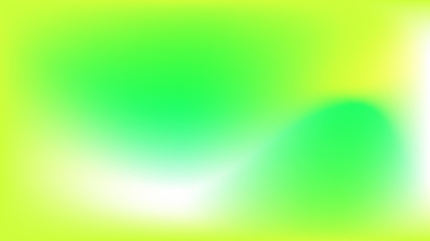 Colorful and vibrant liquid style gradient background with green color